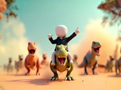 Laro Stickman: Arena ng mga Dinosaur online