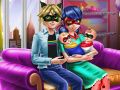 Laro Dot na batang babae: Araw ng Pamilya online