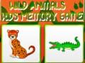 Laro Larong Memory ng mga Bata na may Mga Hayop sa Wild online