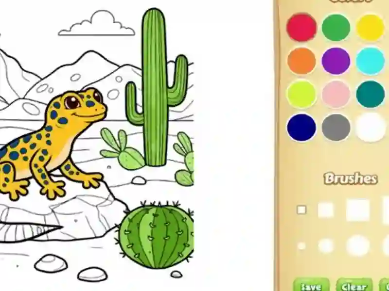 Laro Desert Mga Hayop na pangkulay ng libro para sa mga bata online