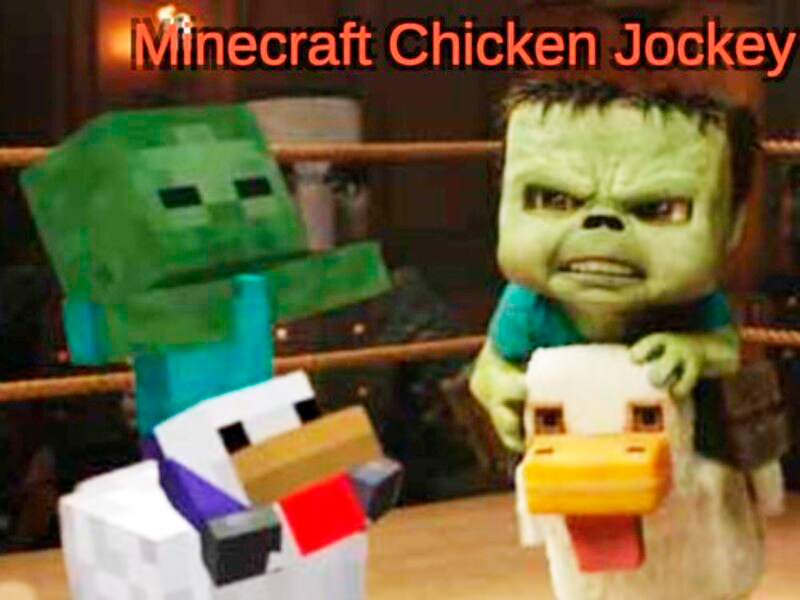 Laro Minecraft Chicken Jockey online