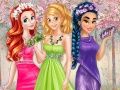 Laro Mga kulay ng mga gown ng prinsesa ng tagsibol online