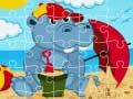 Laro Puzzle ng Hippopotamus online