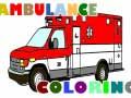 Laro Mga pahina ng pag-color ng mga trak ng ambulansya online