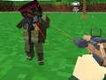 Laro Blocky Zombie at Pagbaril ng Sasakyan online