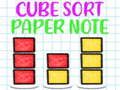 Laro Pagsusort ng Cube Papel na Tala online