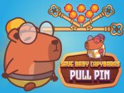 Laro Iligtas ang mga sanggol na capybara Pull Pin online