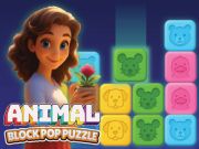 Laro Animal block pop puzzle online