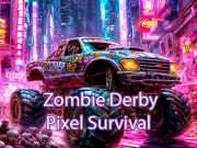 Laro Survival ng Zombie Derby Pixel online
