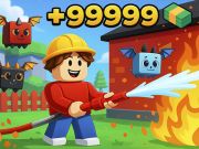 Laro Obby: Nagtatrabaho bilang isang bumbero online