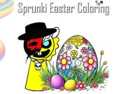Laro Sprunki Easter Coloring online