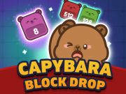 Laro Capybara block drop online