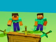Laro Noob vs Pro ngunit ang kutsilyo ay tumama sa Minecraft online