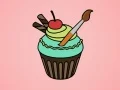Laro Pagkulay ng Masarap na Cupcake online Laro Pagkulay ng Masarap na Cupcake online