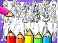 Laro Aklatan ng Kulay ng Monster High online