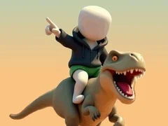 Laro Stickman. Arena ng Dinosaur online