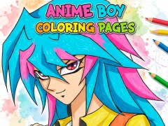 Laro Mga Pangkulay na Pahina ng Anime Boy online