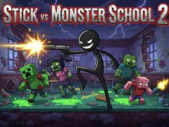 Laro Stick vs Monster School 2 online