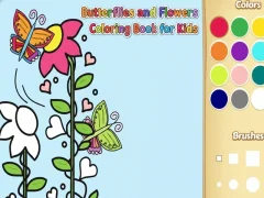 Laro Butterflies at Bulaklak na pangkulay ng libro para sa mga bata online Laro Butterflies at Bulaklak na pangkulay ng libro para sa mga bata online