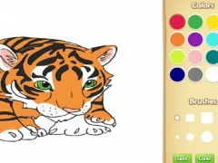 Laro Baby Tiger Coloring Book online