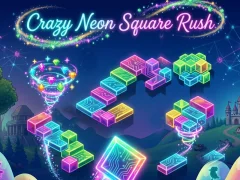 Laro Crazy Neon Square Rush online