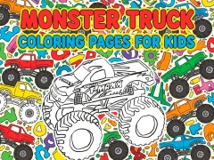Laro Mga Pangkulay na Pahina ng Monster Truck Para sa Mga Bata online