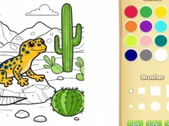 Laro Desert Mga Hayop na pangkulay ng libro para sa mga bata online