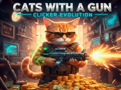 Laro Mga Pusa na may Gun Clicker Evolution online