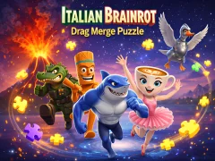 Laro Italian Brainrot Drag Merge Puzzle online