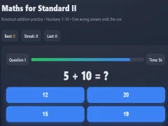 Laro Mga matematika para sa Standard II online