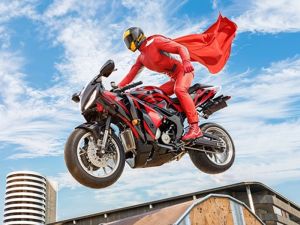 Laro Real Motorbike Super Hero Stunt 3D online