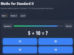 Laro Mga matematika para sa Standard II online