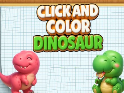 Laro Mag-click at mga kulay dinosaur online