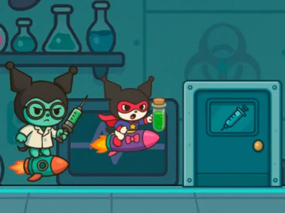 Laro Tumakas si Kitty Kuro Lab online
