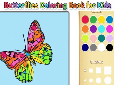 Laro Butterflies pangkulay ng libro para sa mga bata online