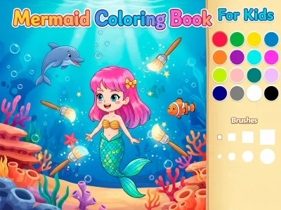 Laro Mermaid pangkulay ng libro para sa mga bata online
