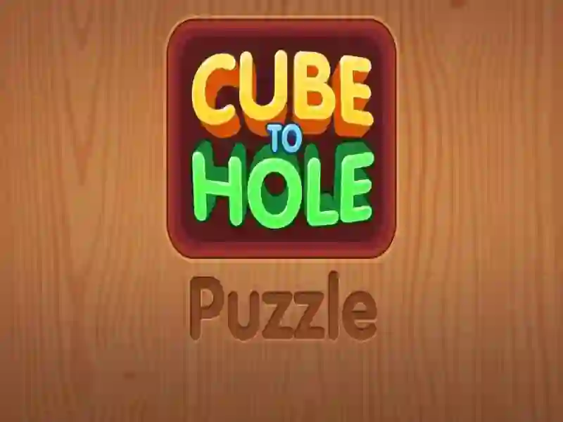 Laro Cube to hole puzzle online