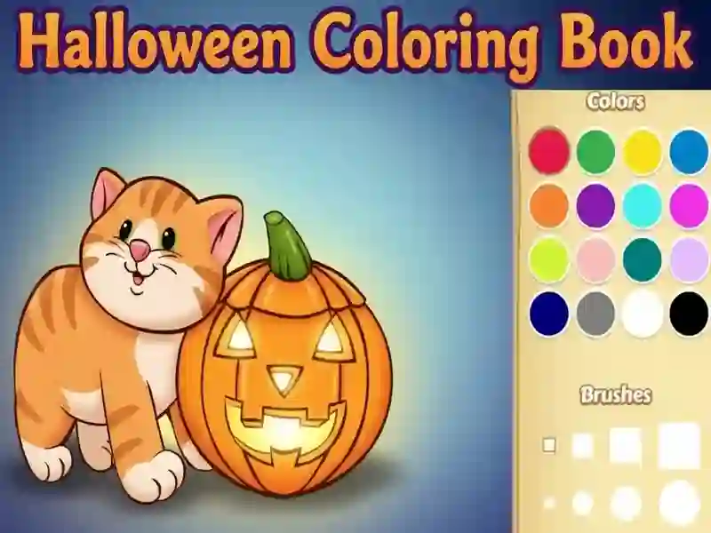 Laro Book ng pangkulay ng Halloween online Laro Book ng pangkulay ng Halloween online