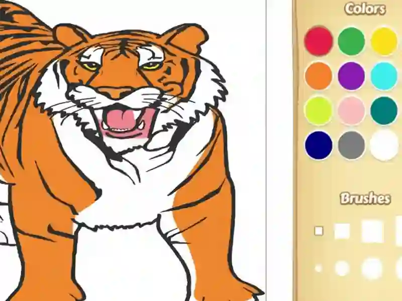 Laro Tiger Coloring Book online