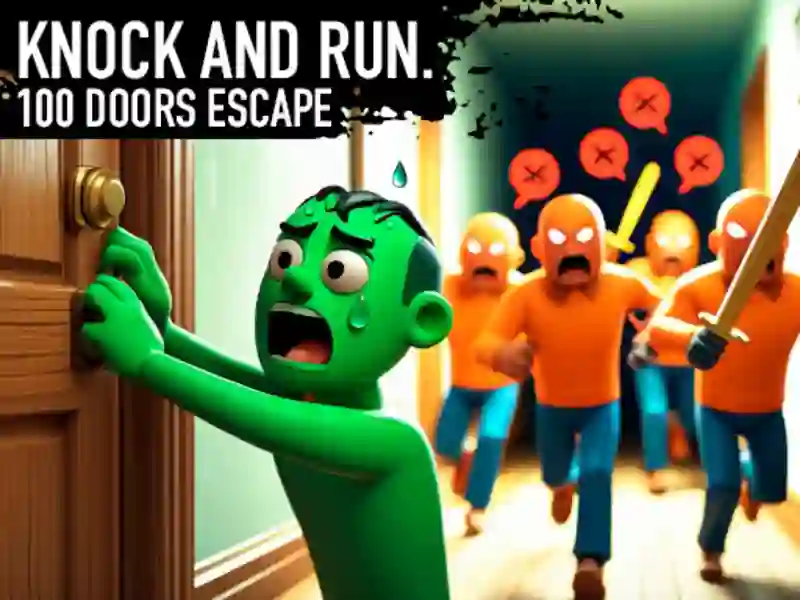 Laro Knock and Run. 100 Doors Escape online