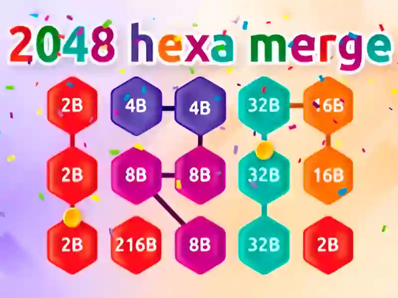 Laro 2048 Hex Chain Merge online