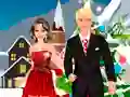 Laro Petsa ng Pasko kasama sina Barbie at Ken online