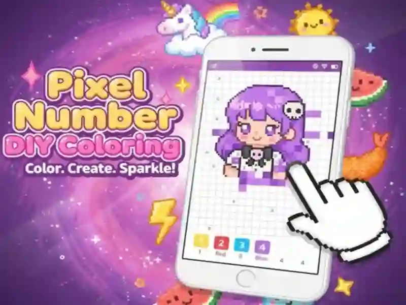 Laro Pangkulay ng DIY na Numero ng Pixel online