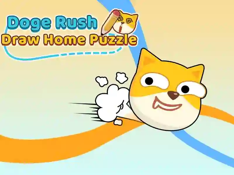 Laro Doge Rush gumuhit ng puzzle sa bahay online