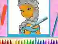 Laro Coloring ng mga Prinsesa Sisters online Laro Coloring ng mga Prinsesa Sisters online