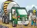 Laro Puzzle ng Mga Truck ng Konstruksyon online
