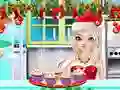 Laro Kapatid na Prinsesa Gumagawa ng Cupcake ng Pasko online