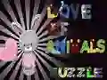 Laro Pag-ibig sa Mga Hayop Puzzle online Laro Pag-ibig sa Mga Hayop Puzzle online