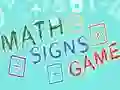 Laro Laro ng Mga Palatandaan sa Matematika online