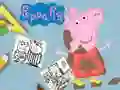 Laro Aklatan ng Pagkulay ng Peppa Pig online Laro Aklatan ng Pagkulay ng Peppa Pig online